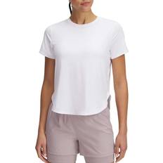 Nylon - Women T-shirts Under Armour Launch Elite Women's Short Sleeve T-Shirt - White