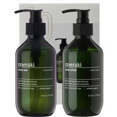 Ekologiska Gåvoboxar & Set Meraki Presentask Cotton Haze Simple Hand Care Grön