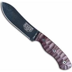 ESEE JG5 Fixed Blade Burgundy Linen Sheath Knife