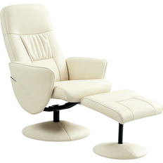 Armrests - Relaxing Chairs Armchairs Homcom Pu Leather Footrest Swivel Recliner Armchair