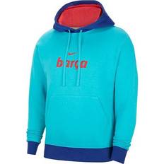 FC Barcelona Jackets & Sweaters Nike FC Barcelona Fleece Hoodie Aqua XL