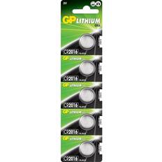 GP Batteries CR2016 Compatible 5-pack Silver