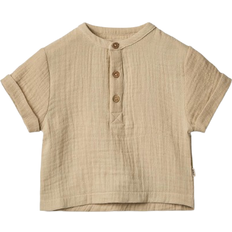 Knappar T-shirts Barnkläder Wheat Svend Kortärmad Skjorta Soft Sand - Beige