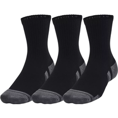Under Armour Performance Cotton Mid Crew Socks 3-pack Unisex - Black