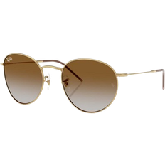 Ray-Ban Round Reverse Solglasögon Arista - Guld Montura Brun