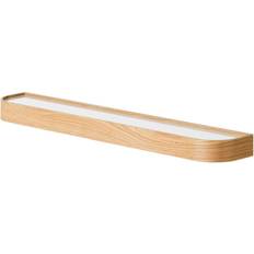 Trä Vägghyllor Audo Copenhagen Epoch Hylla Med Klädhängare 118 cm Natural Oak-Fog Vägghylla