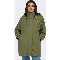 Only Dame Ponchos & Kapper Only Carlili Regnponcho Funktionsfrakke - Oliven