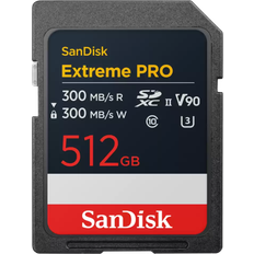 SanDisk Extreme PRO UHS-II Class 10 U3 300MB/s 300MB/s 512GB