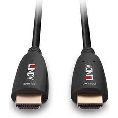 Fiberoptisk nätverkskabel - HDMI-kablar Lindy 15m Fibre-Optic-Hybrid 8K60 15m