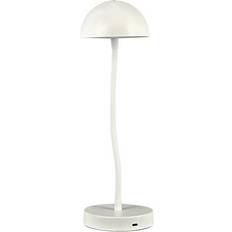 Dyberg Larsen Bordlamper Dyberg Larsen Fonzy LED Pearl White Genopladelig Bordlampe
