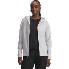 Under Armour Dame Jakker Under Armour OutRun The Storm Jacket - Halo Gray/Squad Orange