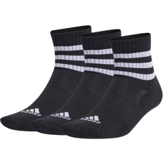 adidas Strumpor 3-stripes Cushioned Sportswear Mid-cut 3-pack Svart/vit Svart