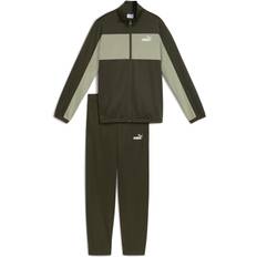 Grøn - Piger Tracksuits Puma Poly Colorblock Træningssæt Youth - Pastelgrøn/Mørkegrøn/Hvid
