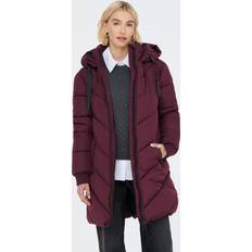 Dame - Lilla Frakker JDY Vinterfrakke JDYSkylar - Aubergine