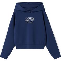 Name It 122/128 Hoodies Børnetøj Name It Sweatshirt Napes Blueprint Hættetrøje