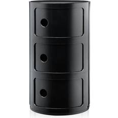 Kartell Componibili Black Storage Cabinet 32x58.5cm