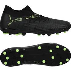 39 - Vuxen Fotbollsskor Puma Future 8 Match MG Football Boots Unisex - Black/Fizzy Light/Green Terrain