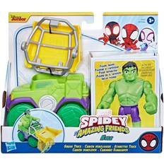 The Hulk Play Set Hasbro Marvel Spidey & His Amazing Friends Hulk Smash Truck Set