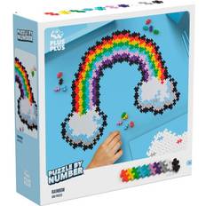 Plast Klassiska pussel Plus Plus Number Rainbow & Unicorn 500 Pieces