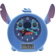 Väckarklockor Lexibook Disney Stitch, My Sleep Companion, Väckarklocka, nattlampa, gryningssimulator och berättare, med nätsladd, blå RLT100D