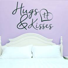 Green Window Film East Urban Home Hugs and Kisses Wall Sticker Dark Green Medium Window Film