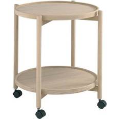 Hylder - Runde Rulleborde Thomsen James Oak/Oiled Trolley Table 50cm