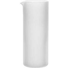 Glas Vandkarafler ferm LIVING Ripple Mælkekande H16 cm Frosted Vandkaraffel 0.4L