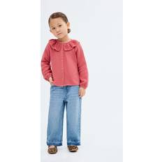 Girls - Red Blouses & Tunics Mango Isabella Cotton Long Sleeved Blouse - Dark Red