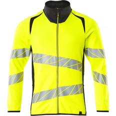 Mascot 19184-781 Accelerate Safe Sweatshirt with Zipper - Hi-Vis Yellow/Dark Navy