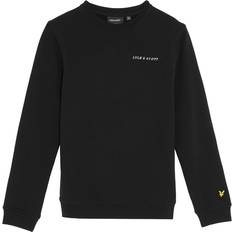 Lyle & Scott Pojkar Sweatshirts Lyle & Scott Kids Script Crew Neck Sweatshirt Black