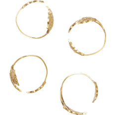 Servettringar ferm LIVING Holly Leaf 4 Pack Mässing Servettring
