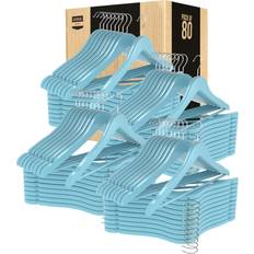 Premium Wooden Hangers 80 Pack
