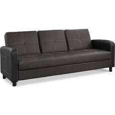 Faux Leathers - Sofa Beds Sofas HOME DETAIL Tampa Brown Sofa 204cm 3 Seater