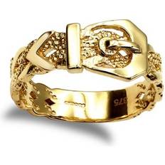 Men - Yellow Rings Jewelco London Solid 9ct Gold Jewelco London Single Buckle Ring