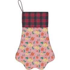 Pink Stockings Famgem Jingle Bells Pattern On Pink Paw Christmas Stockings Stocking