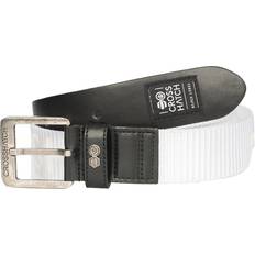 Herr - Konstläder Accessoarer Crosshatch Mens Metzler Belt - White