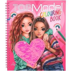 Colouring Books Depesche TOPModel Colouring Book with Reversible Sequins
