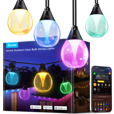 LED-belysning Lyskæder på tilbud Govee RGBICW Outdoor String Lights Lyskæde