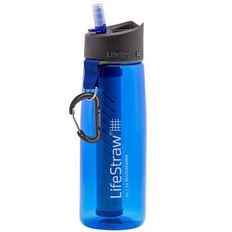 Plastic water bottle Lifestraw Go Blue Water Bottle 0.65L