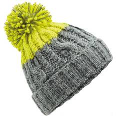 Beechfield Apres Beanie - Light Grey/Citron