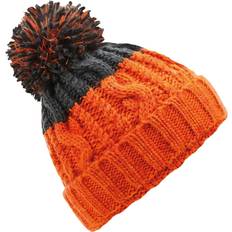 Beechfield Apres Beanie - Orange/Graphite Grey