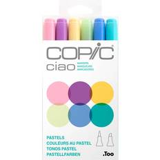Copic Ciao Double Ended Pastel Colors Marker Set of 6