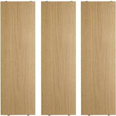String Nisse Oak Shelving System 58x2cm 3pcs