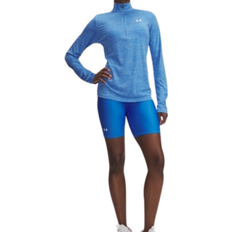 Under Armour Tech Women's 8" Bike Shorts - Blue Atlantis/White