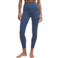 Lululemon Wunder Under Leggings With Housing Bund - Blue Twill
