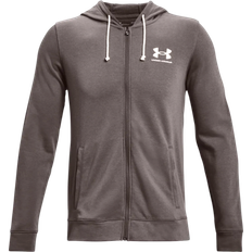 Brown - Fitness & Gym Jumpers Under Armour Rival Terry Men's Full Zip - Fresh Clay