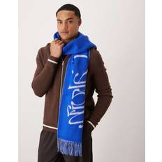 Calvin Klein Grey Accessories Calvin Klein Warm Soft Wool Logo Scarf