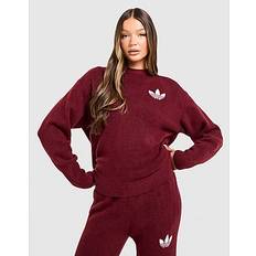 adidas Originals Trefoil Knit Crew Sweatshirt - Red