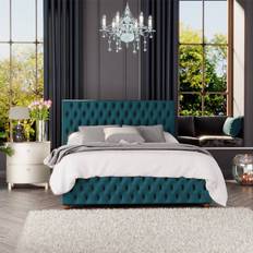 Green Bed Frames Laurence Llewelyn-Bowen Seren Emerald 160x226cm