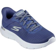 Mesh - Voksen Spadseresko Skechers Go Walk Flex Textile Trainers - Blue/Green